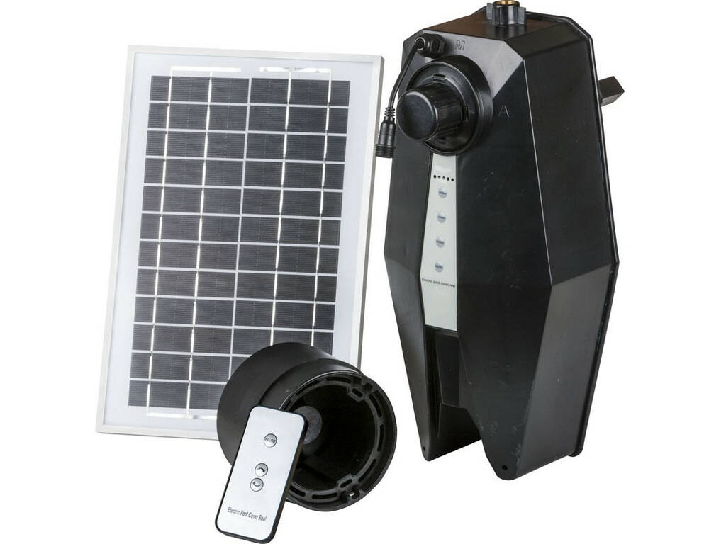 Avvolgitore di Coperte per Piscine Interrate Motorizzato energia solare Gre SCR55