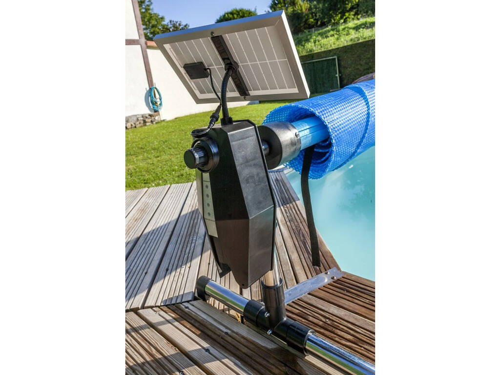 Avvolgitore di Coperte per Piscine Interrate Motorizzato energia solare Gre SCR55
