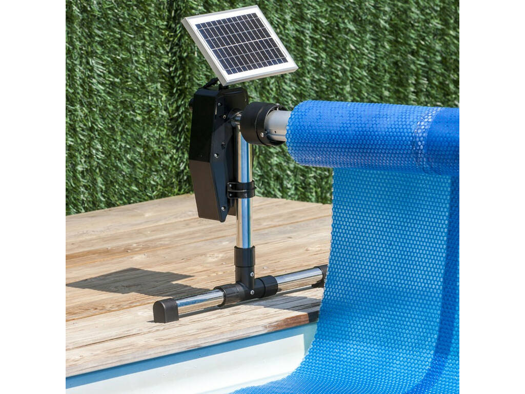 Avvolgitore di Coperte per Piscine Interrate Motorizzato energia solare Gre SCR55