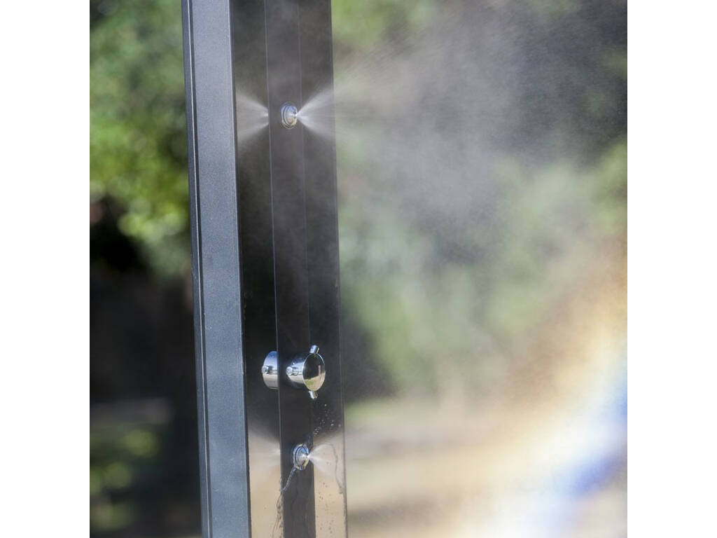 Douche Solaire en Aluminium avec Pédiluves 38 L Gre DSALP38
