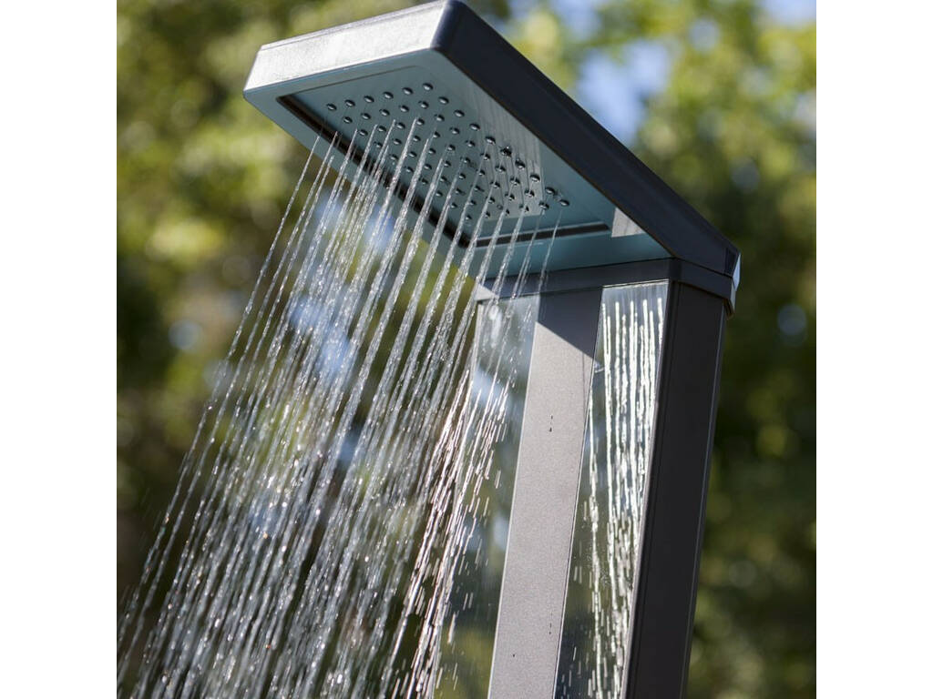 Douche Solaire en Aluminium avec Pédiluves 38 L Gre DSALP38