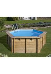 Piscina Redonda Madeira Vanille 2 400X119 cm. Gre 800002