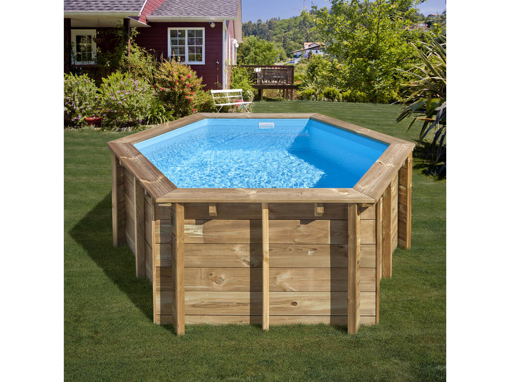Piscina Redonda Madera Lili 2 280X107 cm. Gre 800008