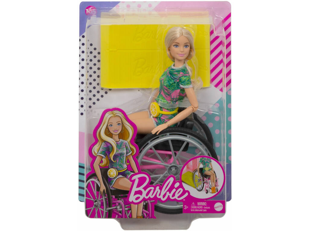 Fauteuil roulant Barbie Fashionista Mattel GRB93
