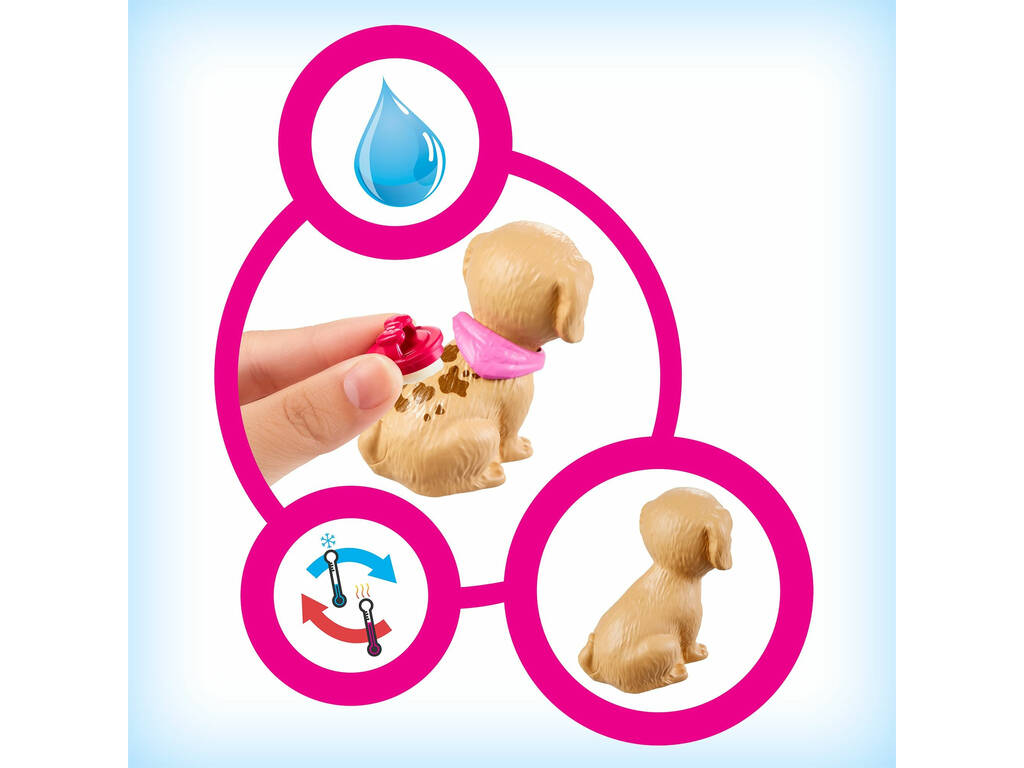Barbie Mobilier coffret Poupée et Son Animalerie Mattel GRG90