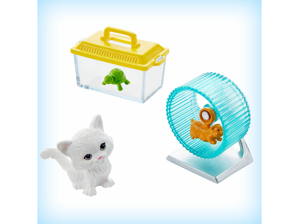 Barbie Mobilier coffret Poupée et Son Animalerie Mattel GRG90