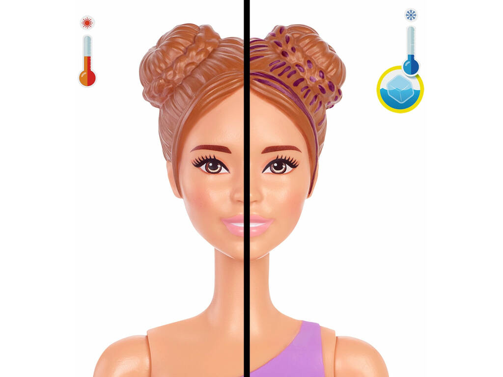 Barbie bambola colore rivelare sabbia e sole Mattel GTR95