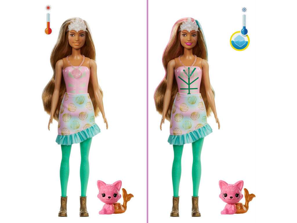 Poupée Barbie Coffret Color Reveal Sirène Fantastique Mattel GXV93