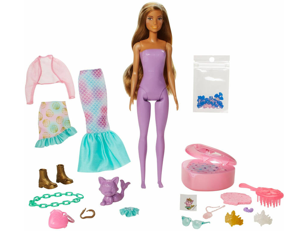 Poupée Barbie Coffret Color Reveal Sirène Fantastique Mattel GXV93