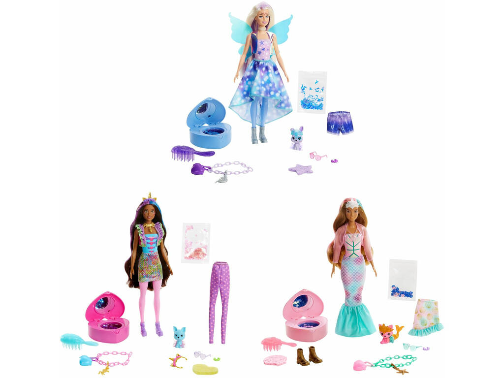 Poupée Barbie Coffret Color Reveal Sirène Fantastique Mattel GXV93