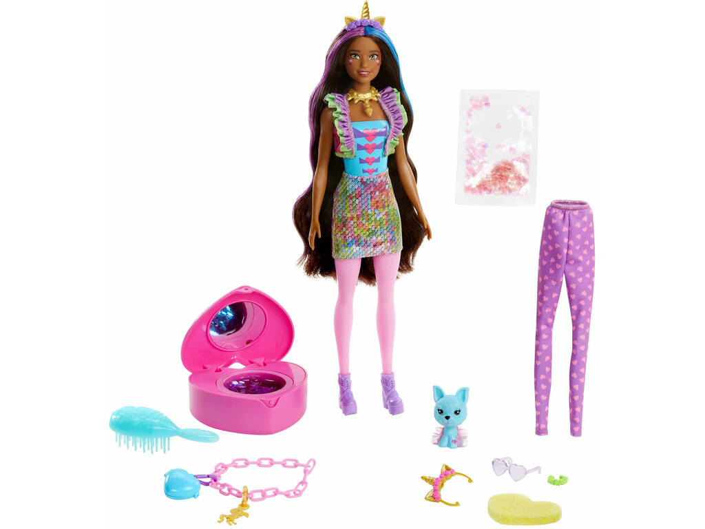 Poupée Barbie Coffret Color Reveal Licorne Fantastique Mattel GXV95