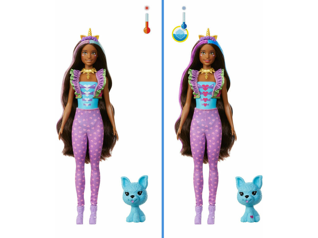 Poupée Barbie Coffret Color Reveal Licorne Fantastique Mattel GXV95