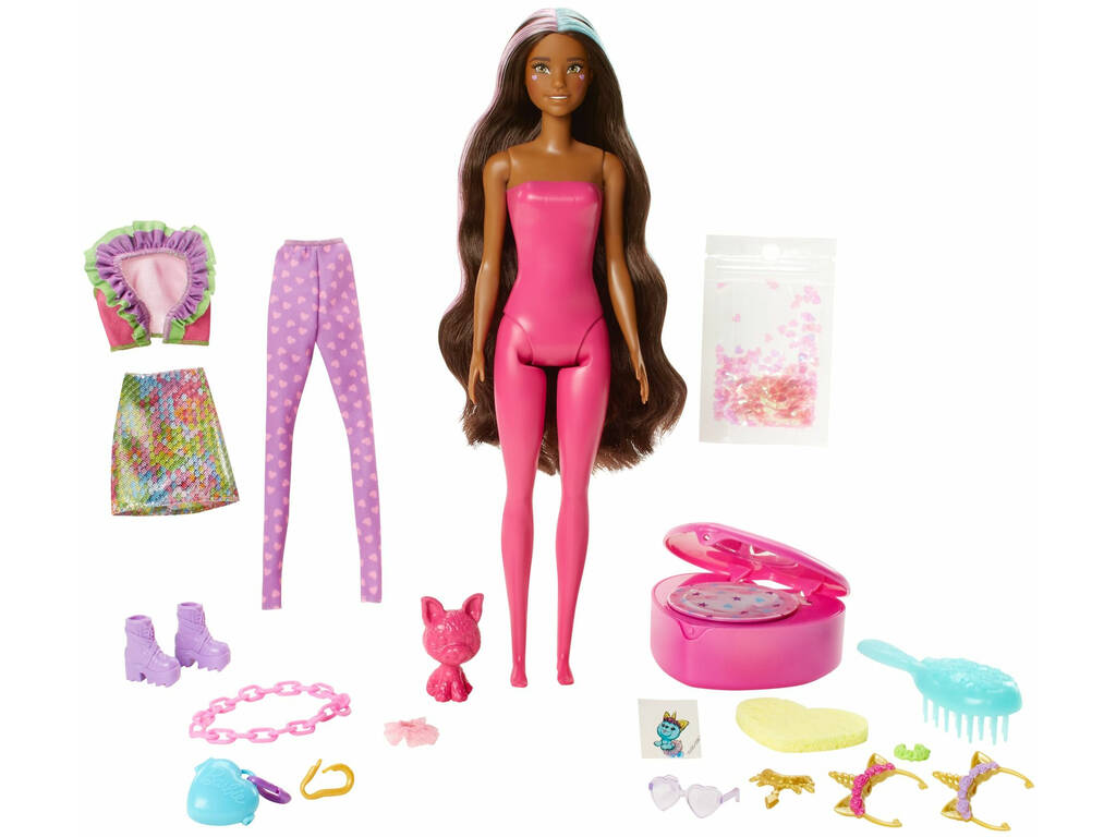 Poupée Barbie Coffret Color Reveal Licorne Fantastique Mattel GXV95