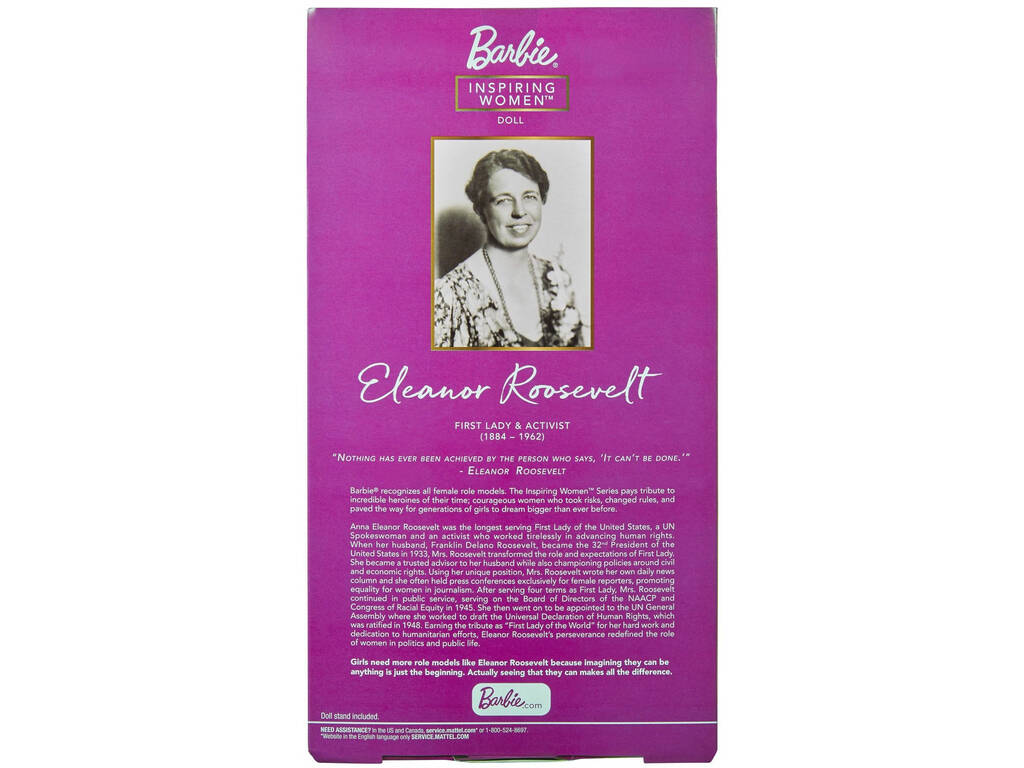 Barbie Collection Donne che ispirano Eleanor Roosevelt Mattel GTJ79