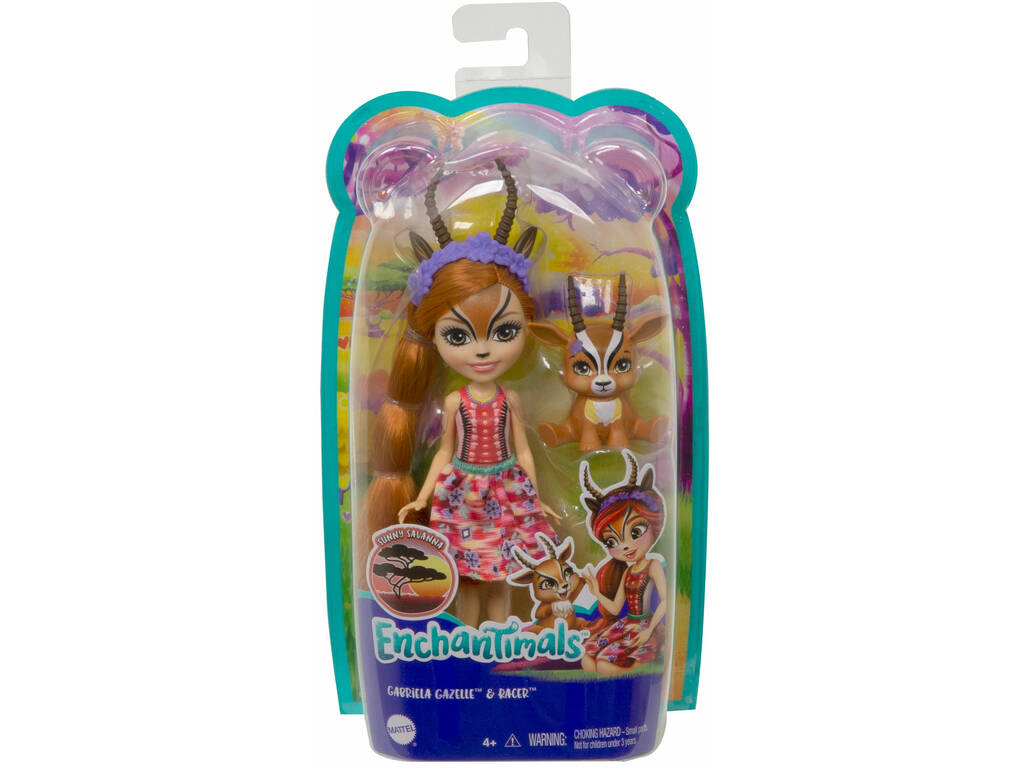 Enchantimals Bambola Gabriela Gazelle e Spotter Mattel GTM26