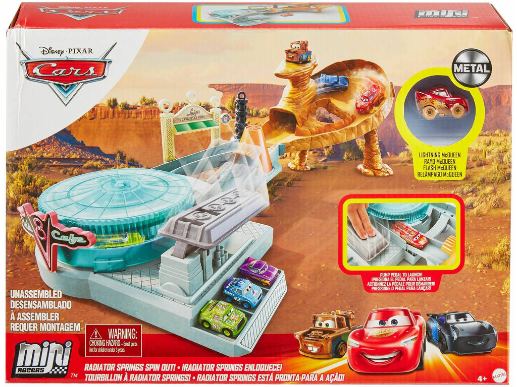 Auto alla deriva in Radiator Springs Mattel GTK92