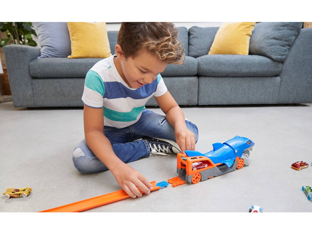 Hot Wheels Trailer Squalo di Trasporto Mattel GVG36