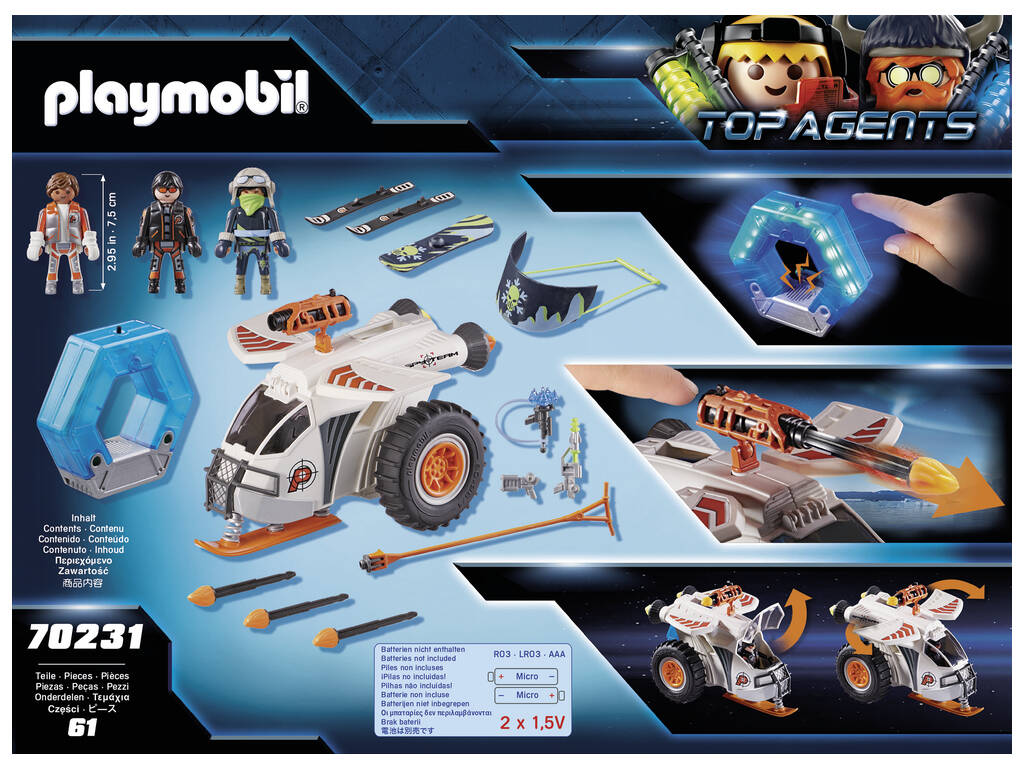 Playmobil TopAgents Spyteam Planador de Neve 70231