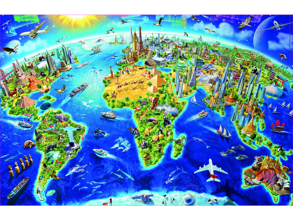 Puzzle 1000 Symboles du Monde 
