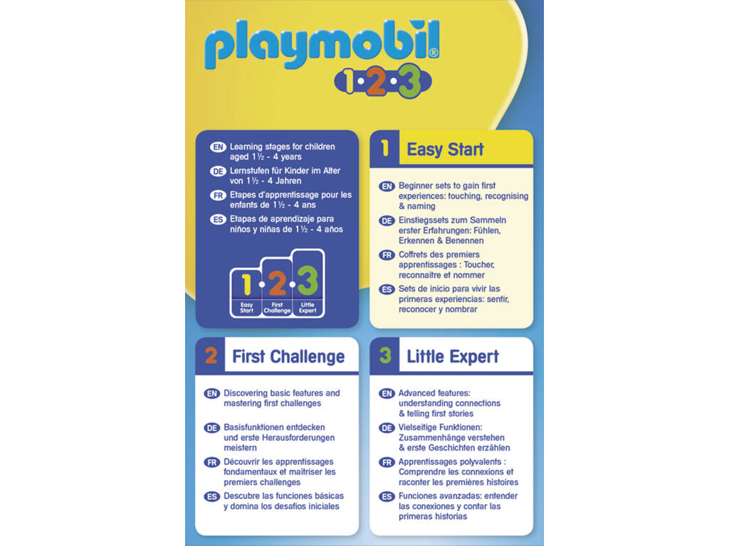 Playmobil 1.2.3 Cavalier avec Cheval 70404