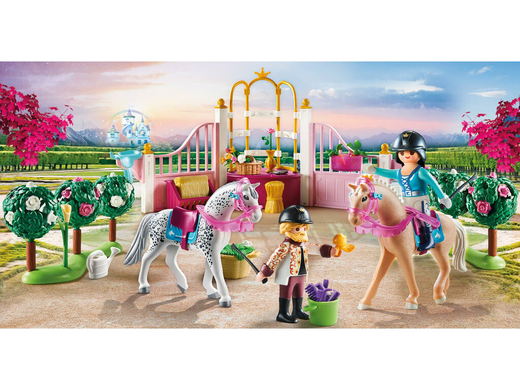 Playmobil Princess Leçon d'Équitation dans l'Étable 70450