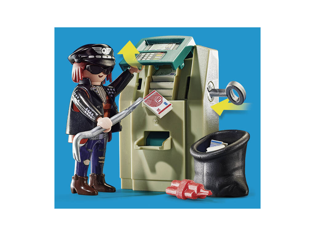 Playmobil City Action Motorbike Inseguimento del ladro di soldi 70572
