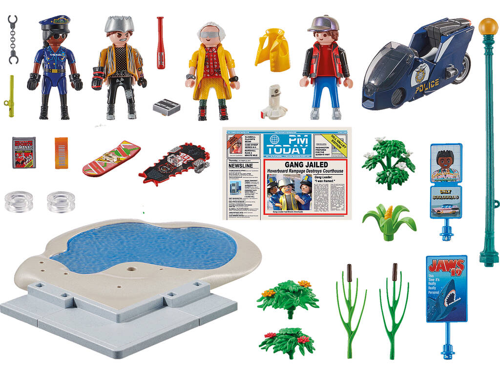 Playmobil Retour Vers le Futur II Persécution en Planche à Roulettes 70634