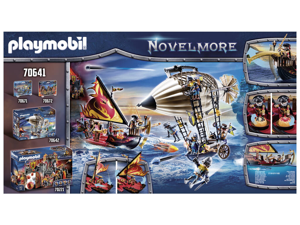 Playmobil Novelmore Bateau Bandits de Burnham 70641