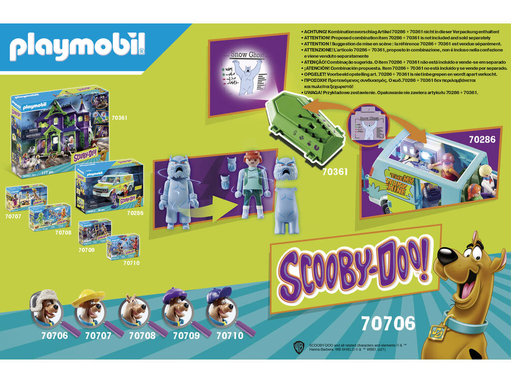 Playmobil Scooby-Doo avventura con Snow Ghost 70706