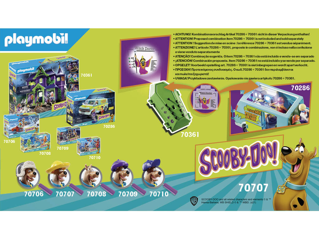 Playmobil Scooby-Doo Avventura con Witch Doctor 70707