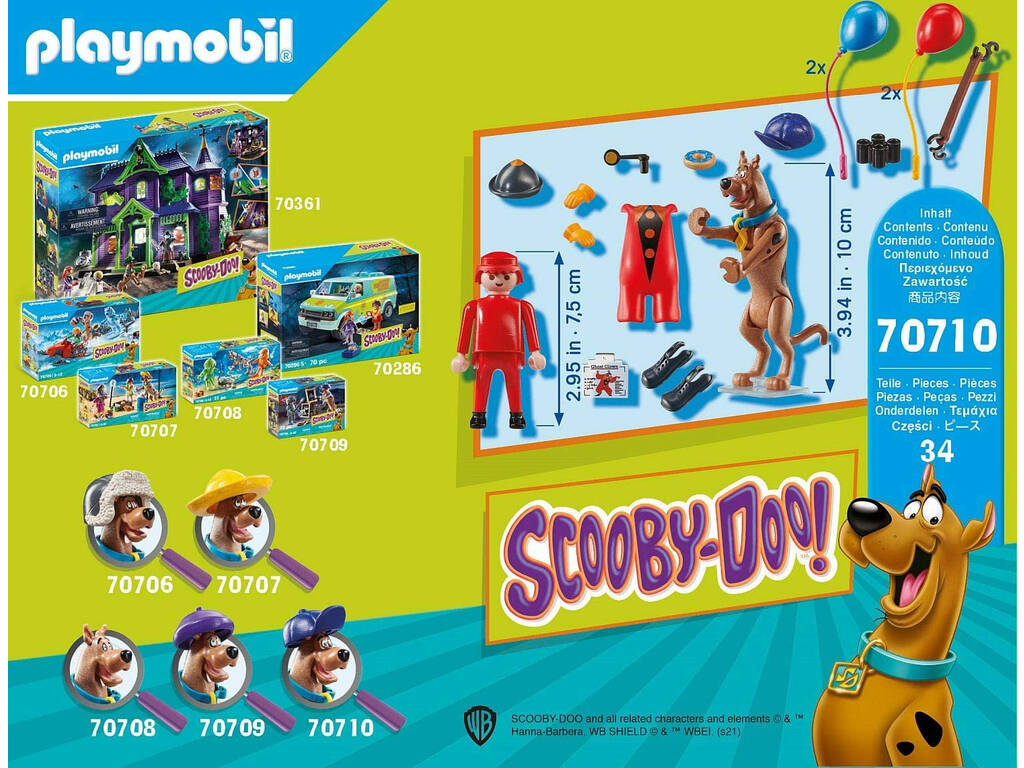 Playmobil Scooby-Doo Avventura con clown fantasma 70710