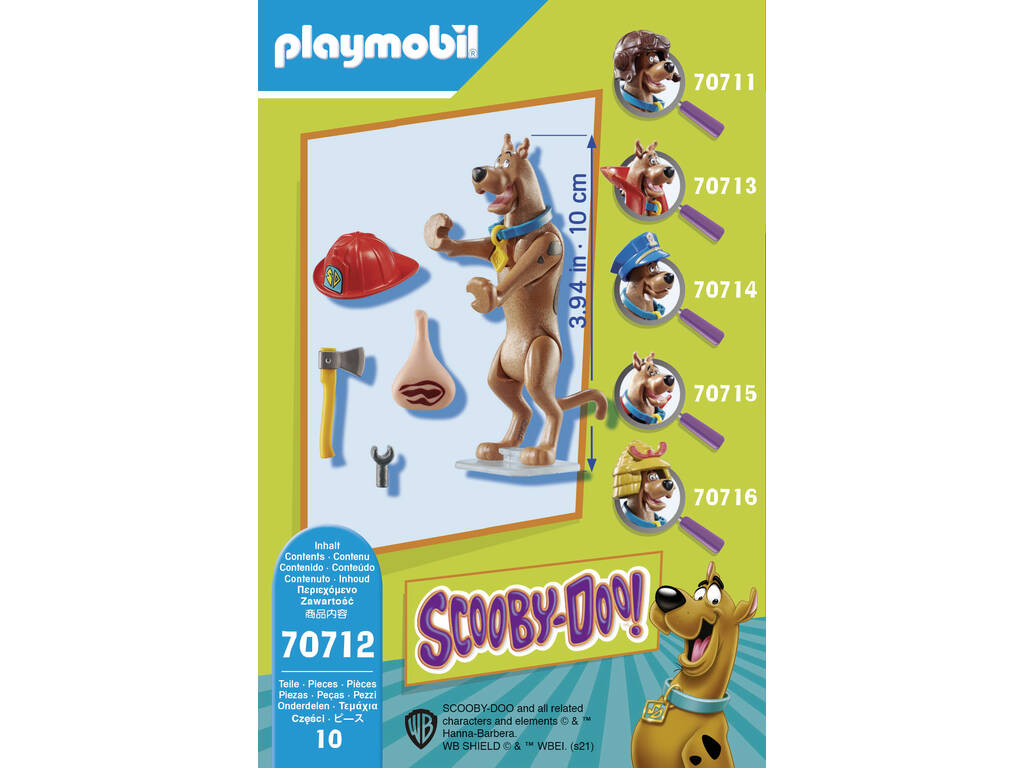 Playmobil Scooby-Doo Figura da collezione pompiere 70712