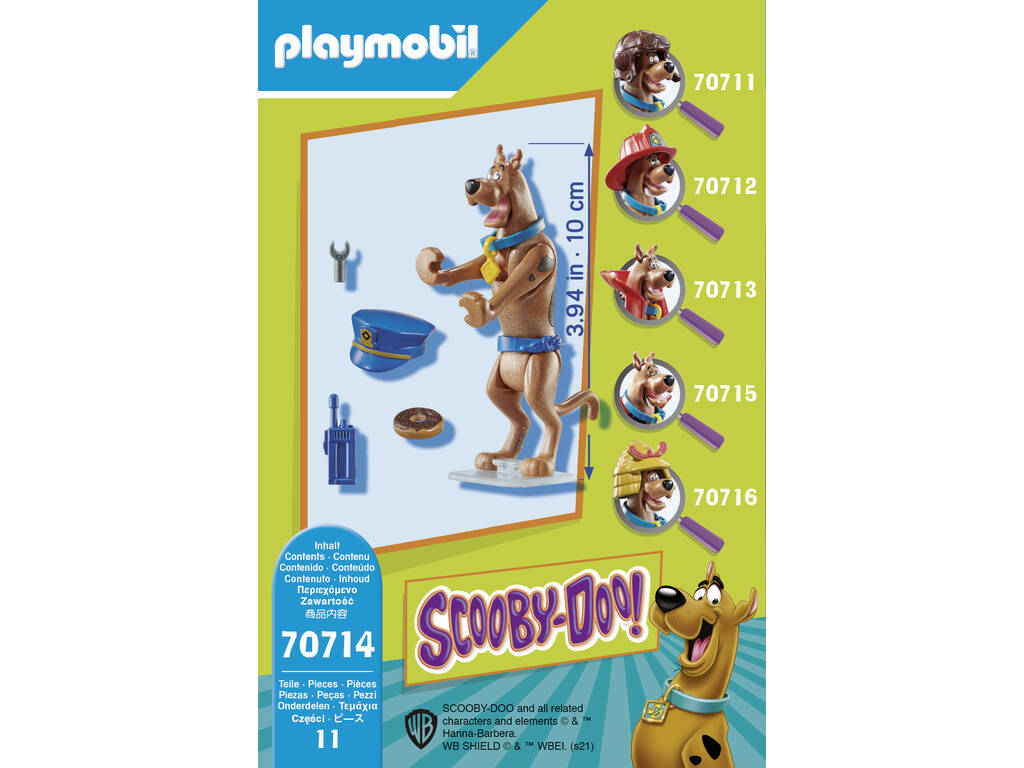 Playmobil Scooby-Doo Figura collezionabile della polizia 70714