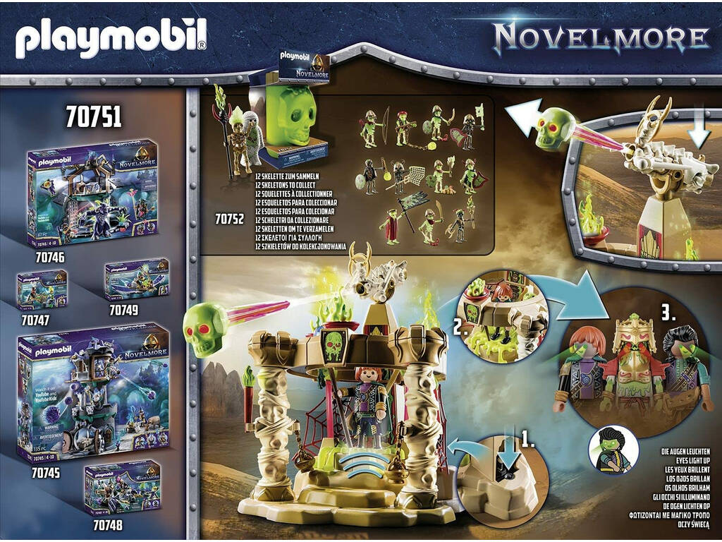 Playmobil Novelmore Sal'ahari Sands Squelette Armée Temple 70751