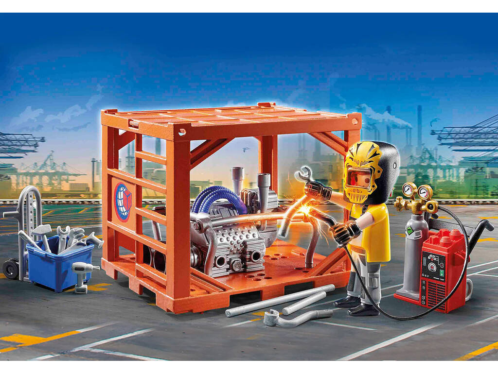 Playmobil City Action Fabricatore di contenitori 70774