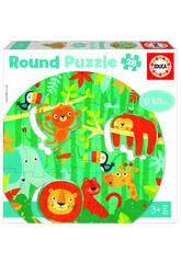 Puzzle Round 28 Stück Dschungel Educa 18906