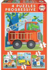 Progressive Puzzles 6-9-12-16 Rettung-Patrol von Educa 17144