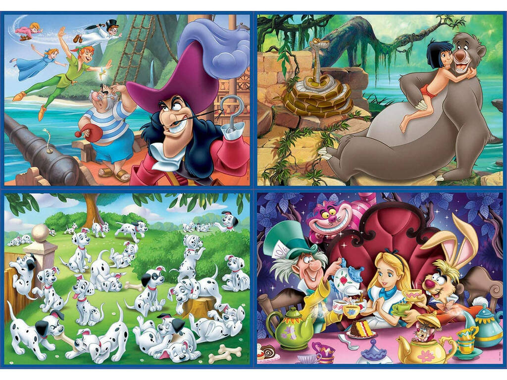 Puzzle Multi 4 50-80-100-150 Classici Disney di Educa 18105