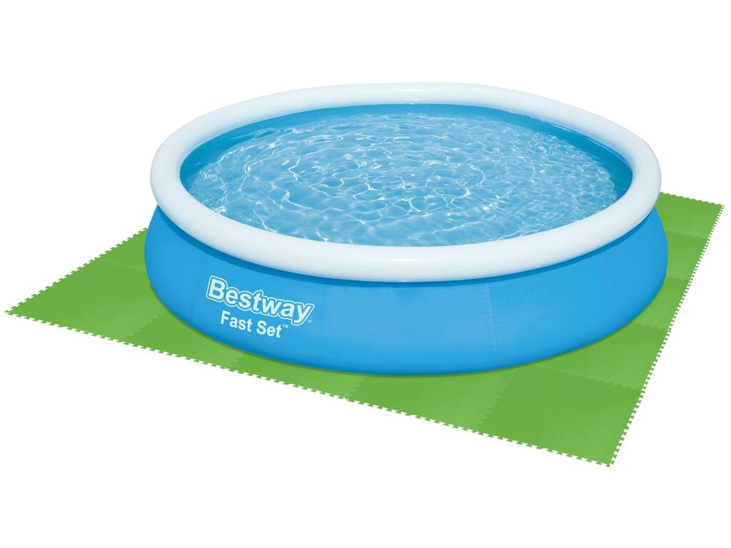 Tapis de Protection Pour Piscines en Polyéthylène de Couleur Verte 78x78 cm. Bestway 58636
