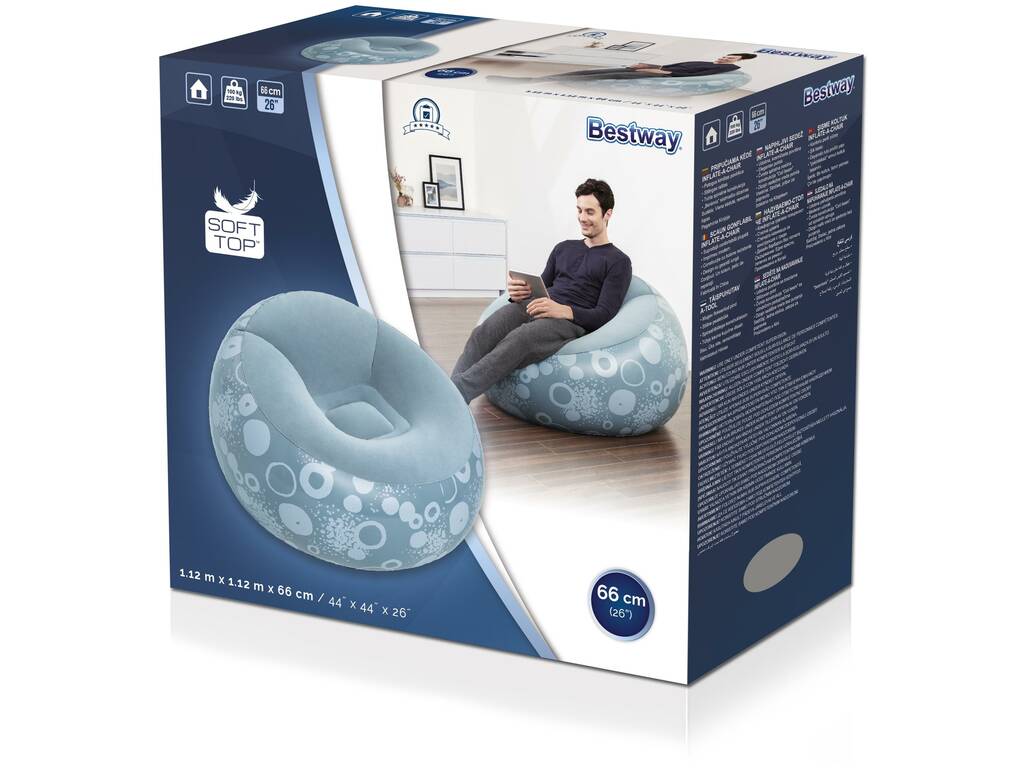 Chaise Longue Gonflable Inflate-A 112x112x66 cm. Bestway 75052