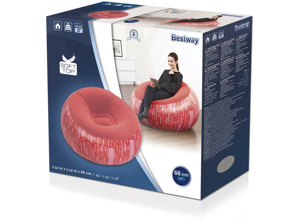 Chaise Longue Gonflable Inflate-A 112x112x66 cm. Bestway 75052