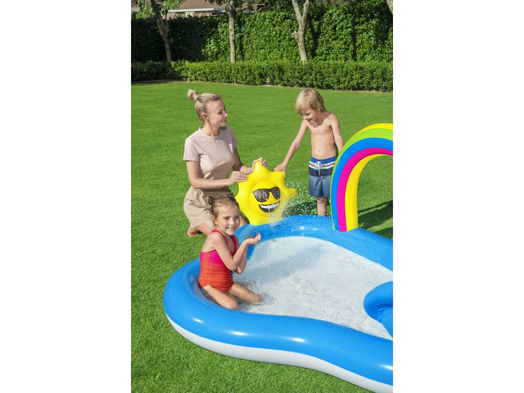 Parco Giochi Arcobaleno con Scivolo 247x145x91 cm. Bestway 53092