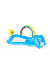Centre de Jeux Arc-en-ciel avec Toboggan 247x145x91 cm. Bestway 53092