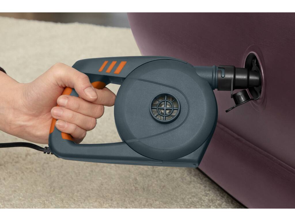Gonfiatore Elettrico 220-240V con 3 Adattatori AC Powergrip Bestway 62145
