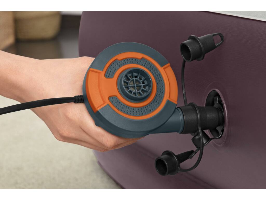 Gonfleur Éléctrique 220 avec 3 Adaptateurs Différentes Vannes Bestway 62139