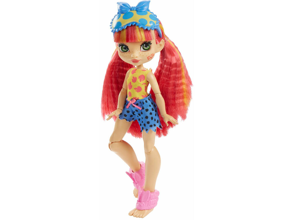 Cave Club Pyjama Party Poupée préhistorique Emberly Mattel GTH01