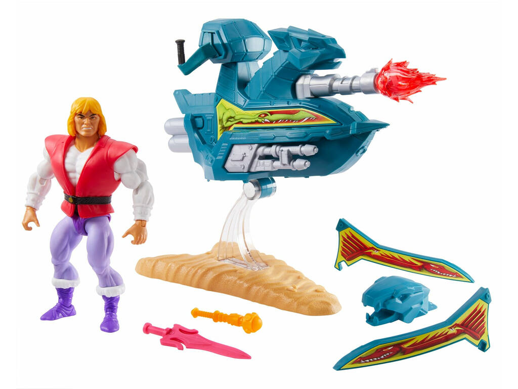 Master Of The Universe Veicolo Sky Sled con Personaggio Principe Adam Mattel GPP30