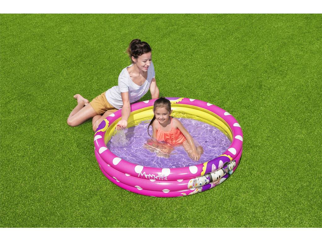 Piscina Gonfiabile 3 Anelli 122x25 cm. Minnie Bestway 91079