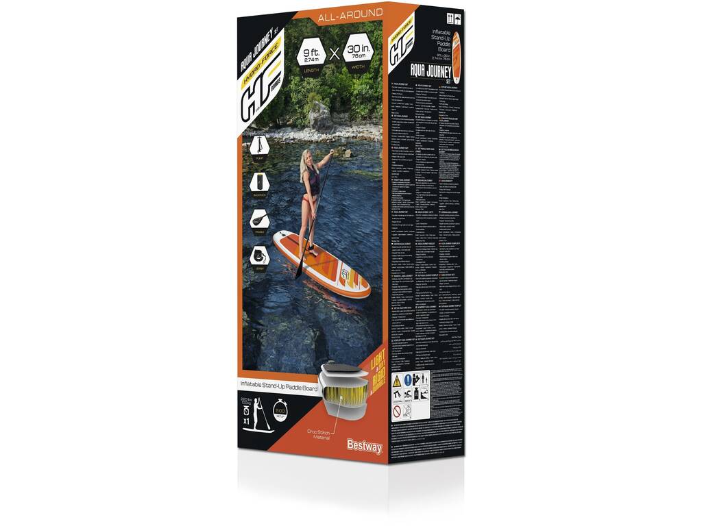 Paddle Board Aqua Journey 274x76x12 cm. Bestway 65349