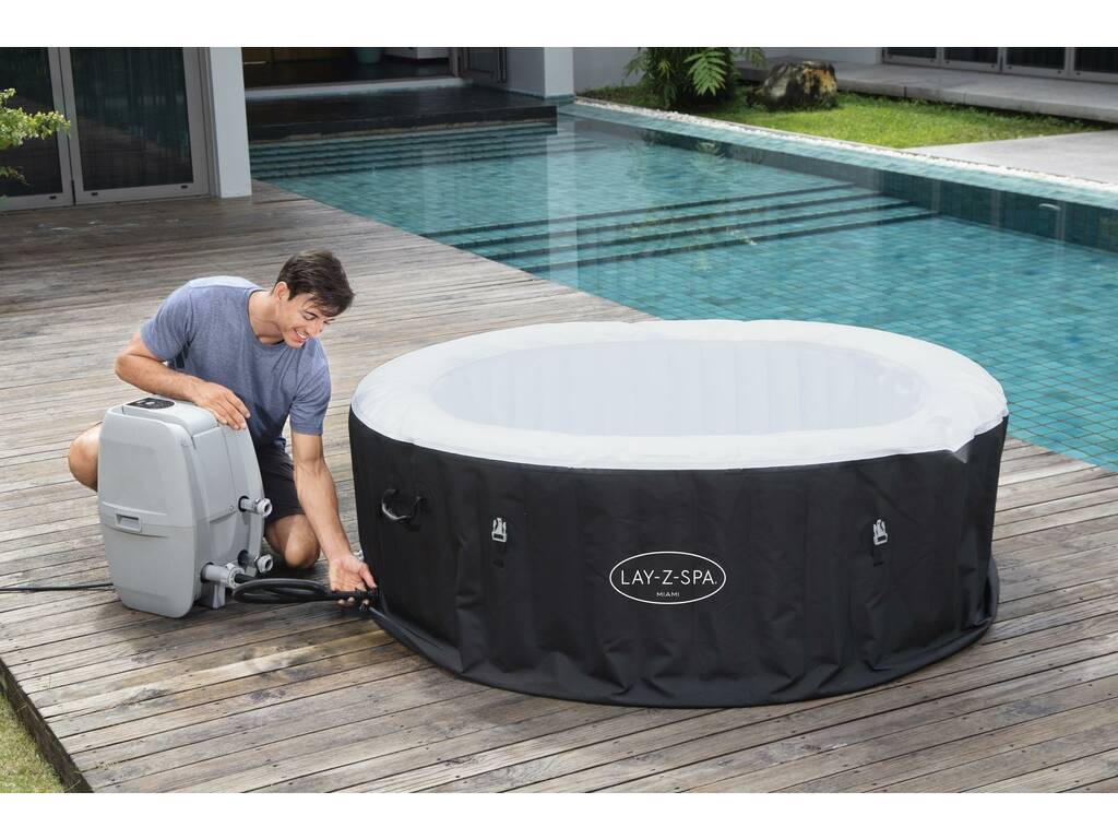 Spa Hinchable Miami Air Jet Lay-Z-Spa 180X66 cm. Bestway 60001